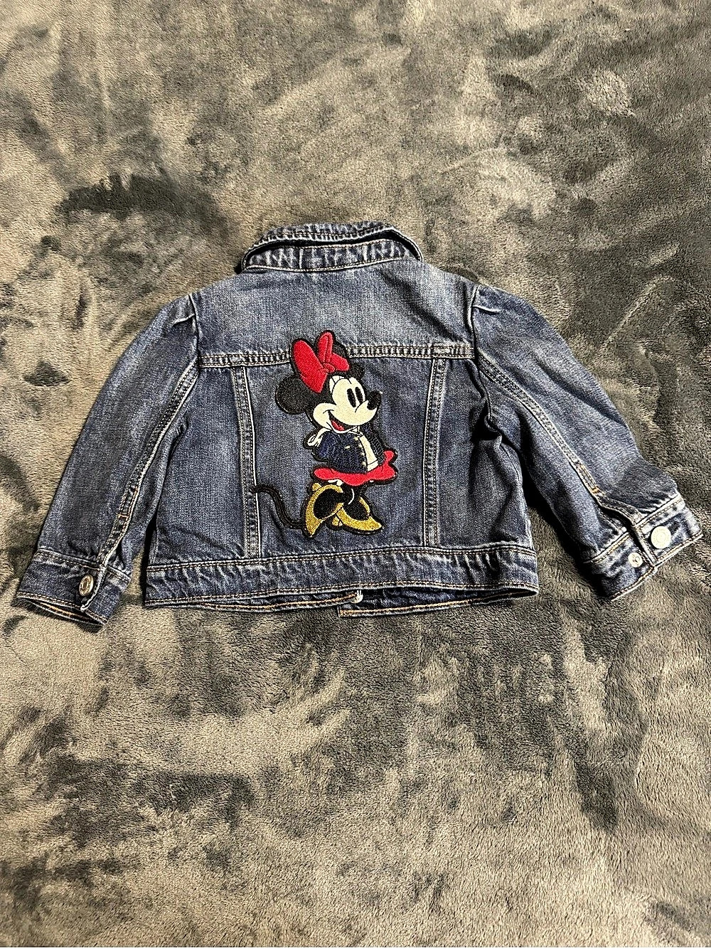 Disney Minnie Mouse Baby Denim Jacket Baby 12-18M Like New